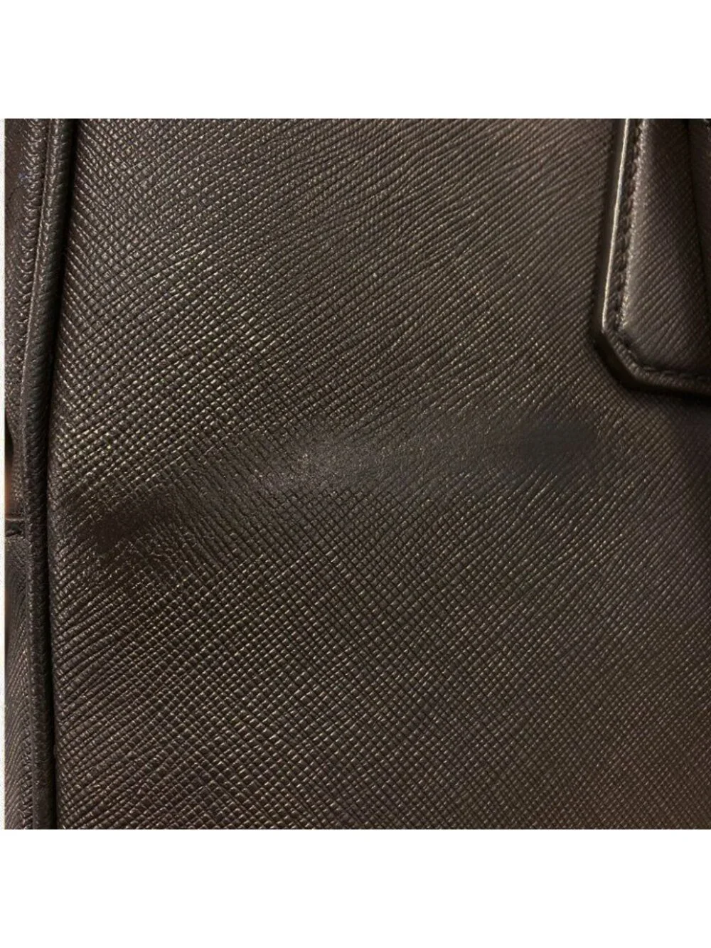 Prada Business Briefcase Brown Saffiano Leather